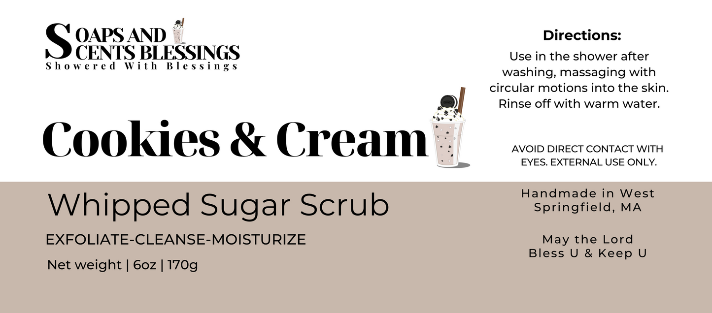 Whipped Sugar Scrubs